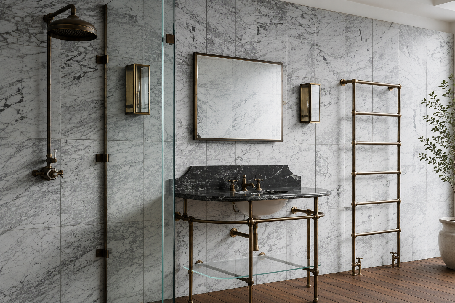 Luxury Shower Enclosures: Bespoke Design, Brass Frames & Made-to-Measure Glass - Rutland London