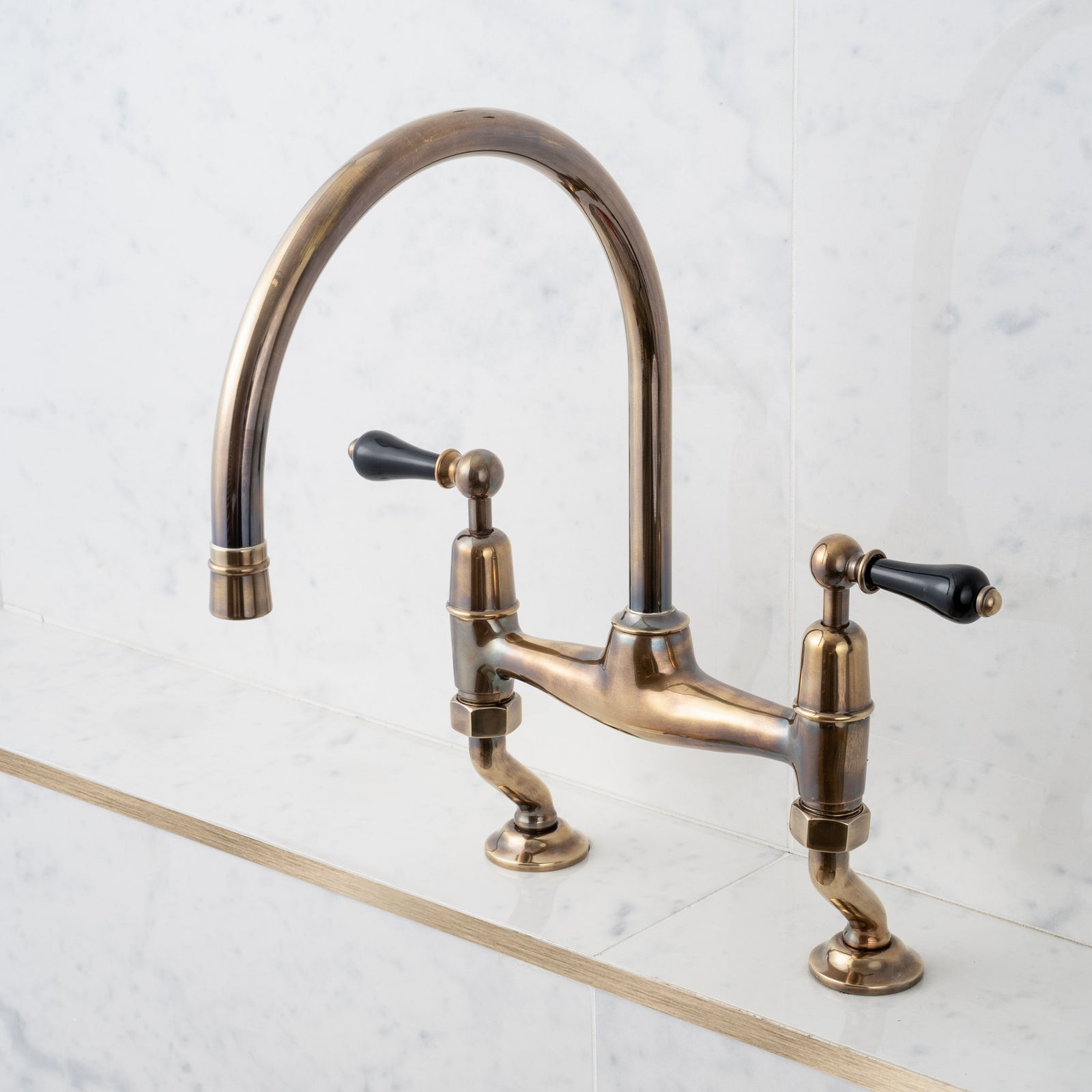 Two Hole Kitchen Taps - Rutland London