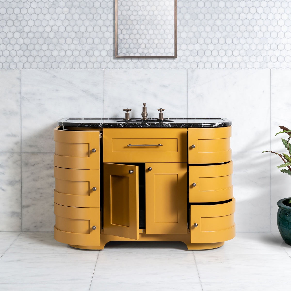 Norfolk Vanity Suite (Inc. Marble Top, Upstand & Basin) - Rutland London