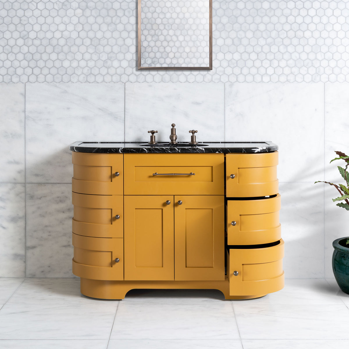 Norfolk Vanity Suite (Inc. Marble Top, Upstand & Basin) - Rutland London