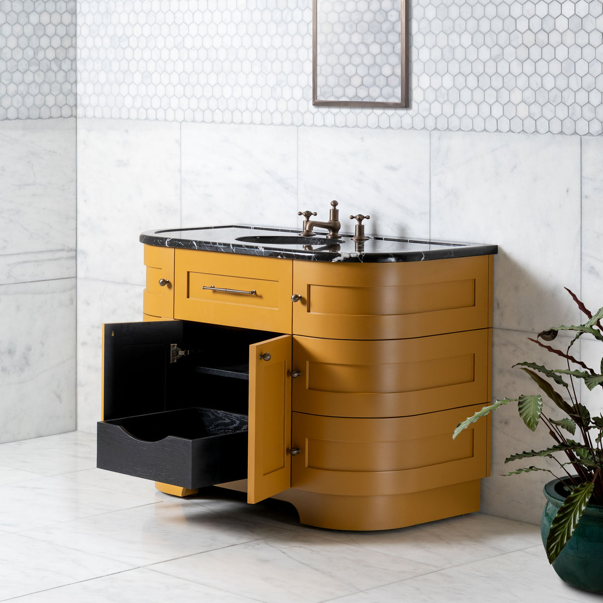 Norfolk Vanity Suite (Inc. Marble Top, Upstand & Basin) - Rutland London