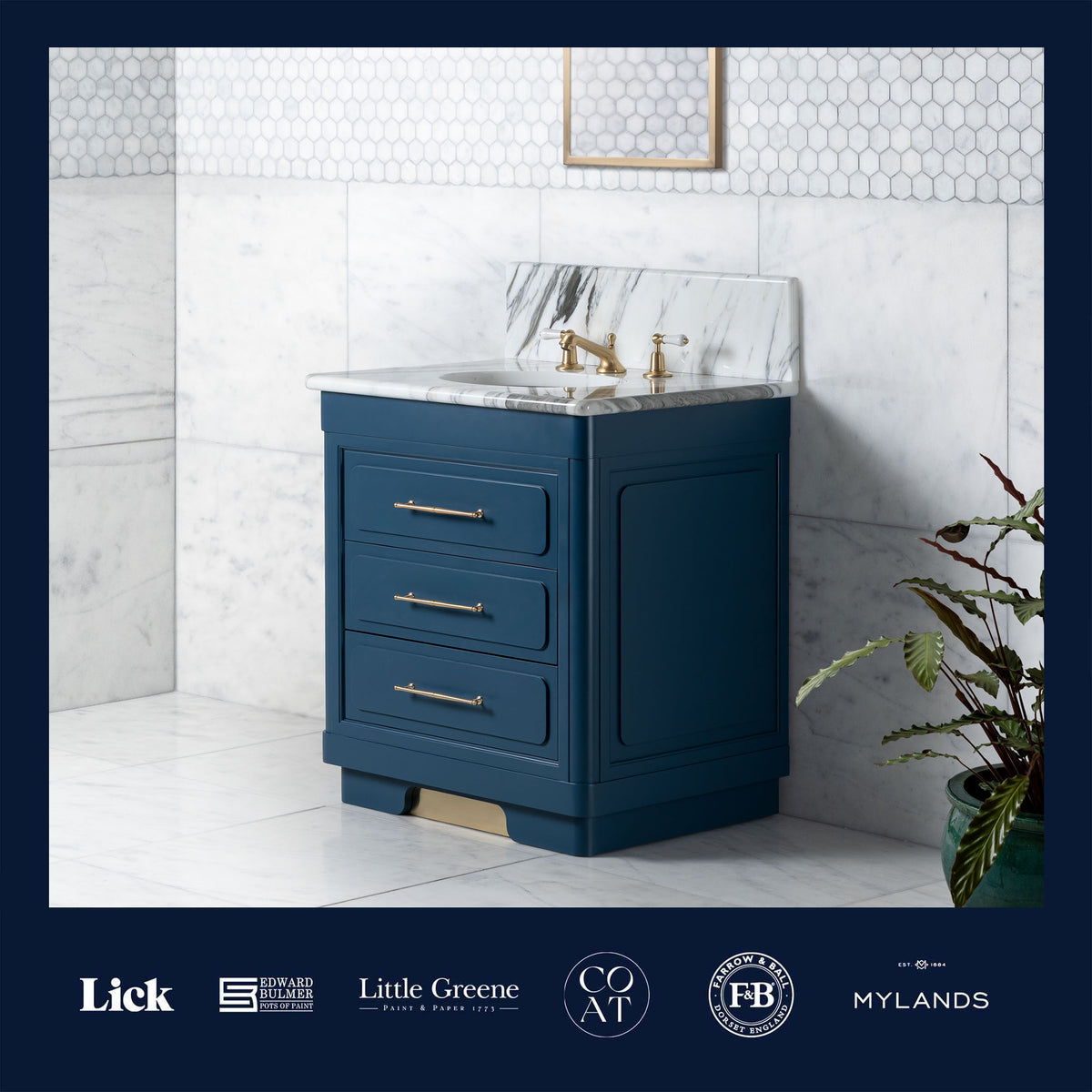 Providence Vanity Suite (Inc. Marble Top, Upstand & Basin) - Rutland London