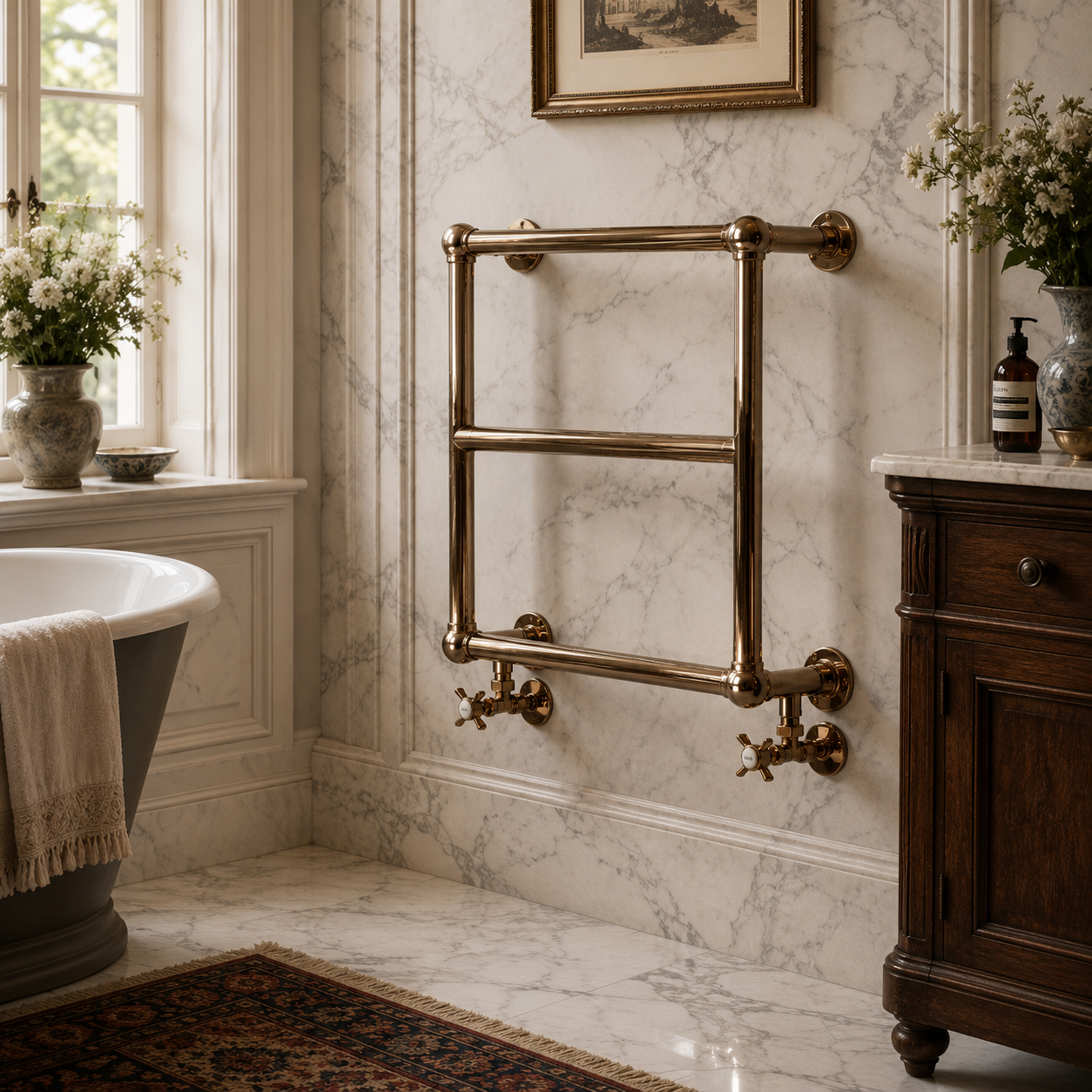 Arlington Heated Towel Rail - Rutland London