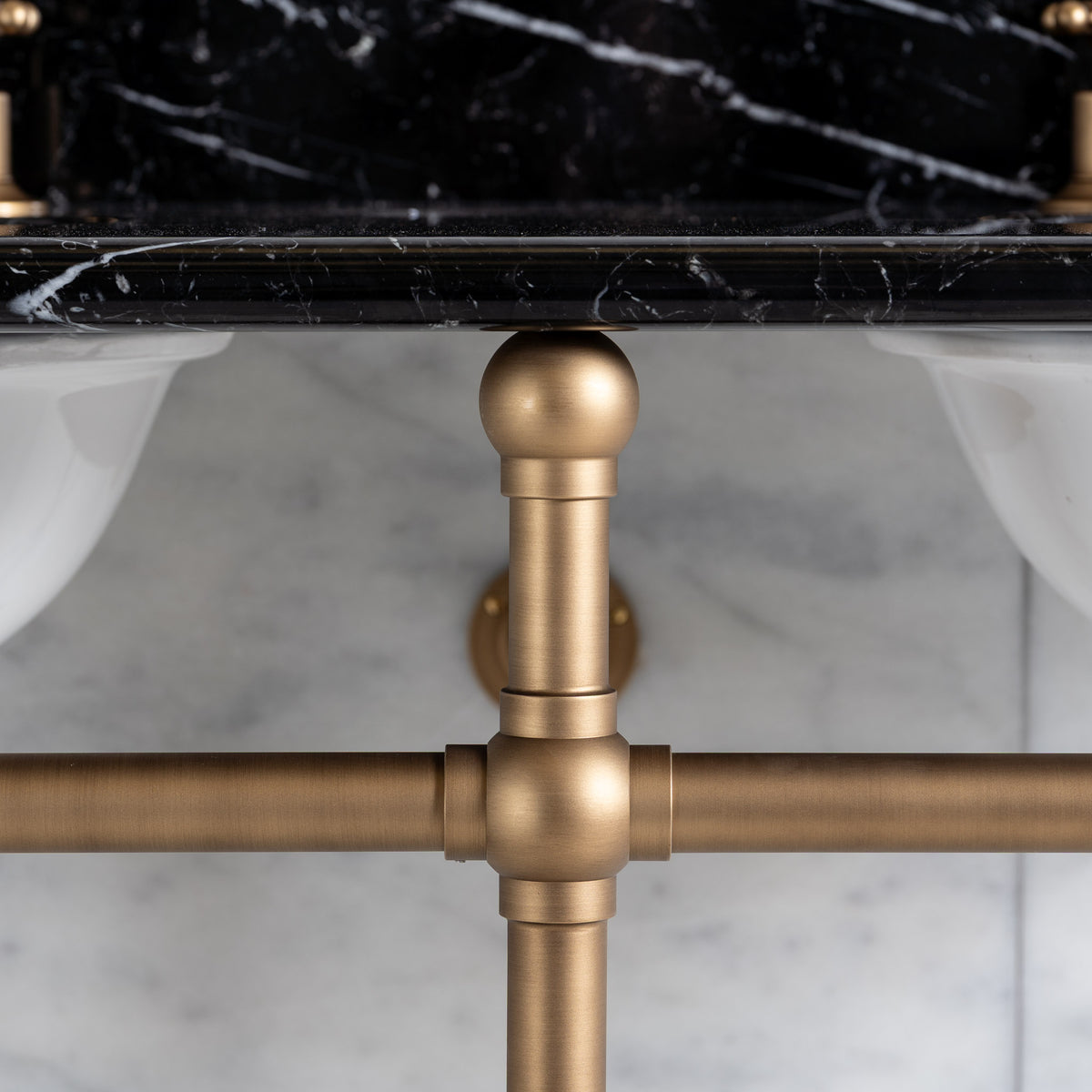 Bloomsbury Double Vanity Suite (Inc. Marble Top, Upstand & Basins) - Rutland London