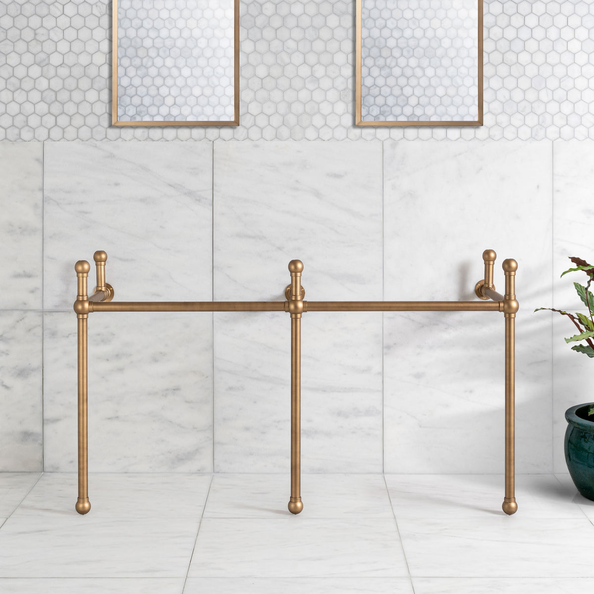 Bloomsbury Double Vanity Stand (Stand Only - No Top, Upstand or Basins) - Rutland London