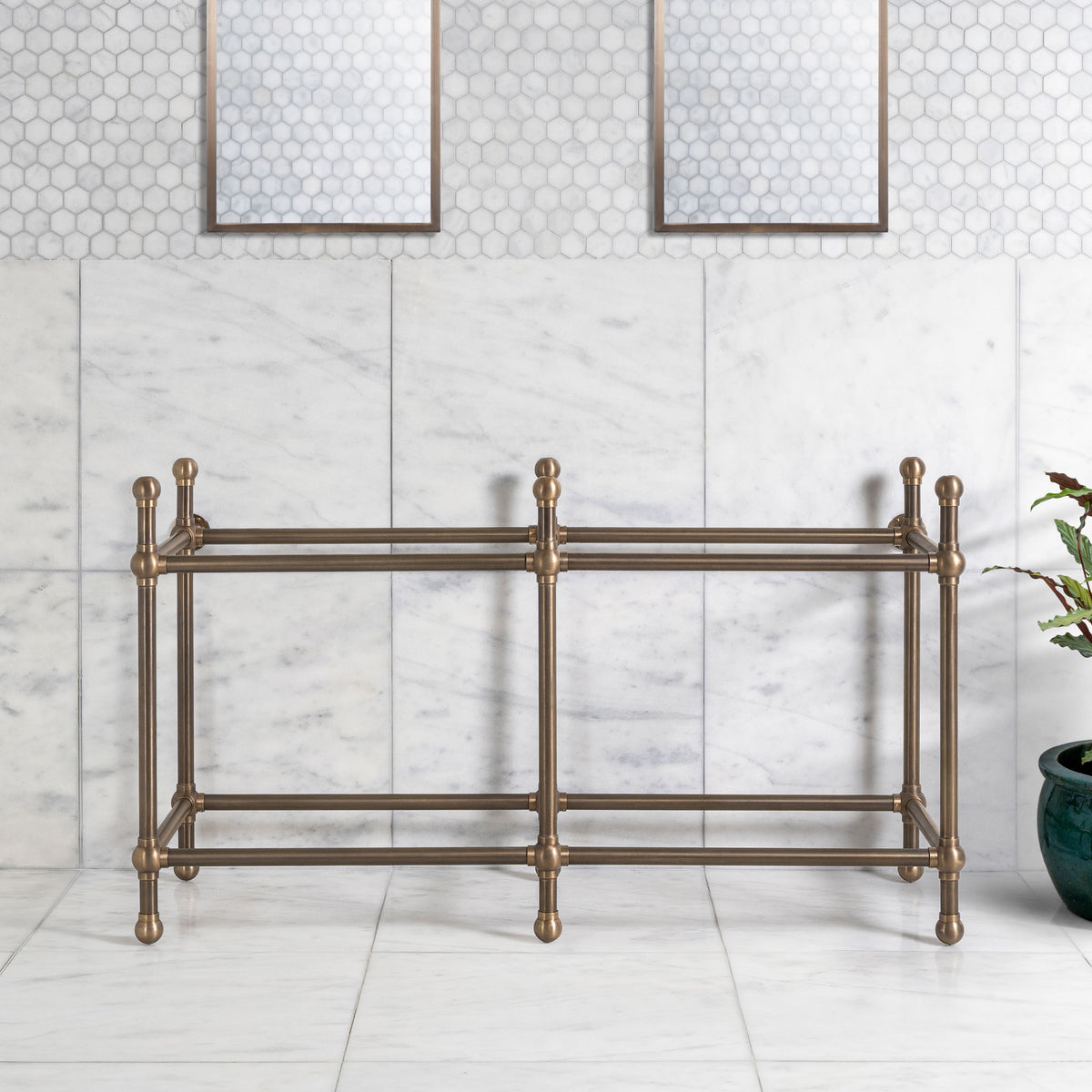 Regent Double Vanity Stand (Stand Only - No Top, Upstand or Basins) - Rutland London