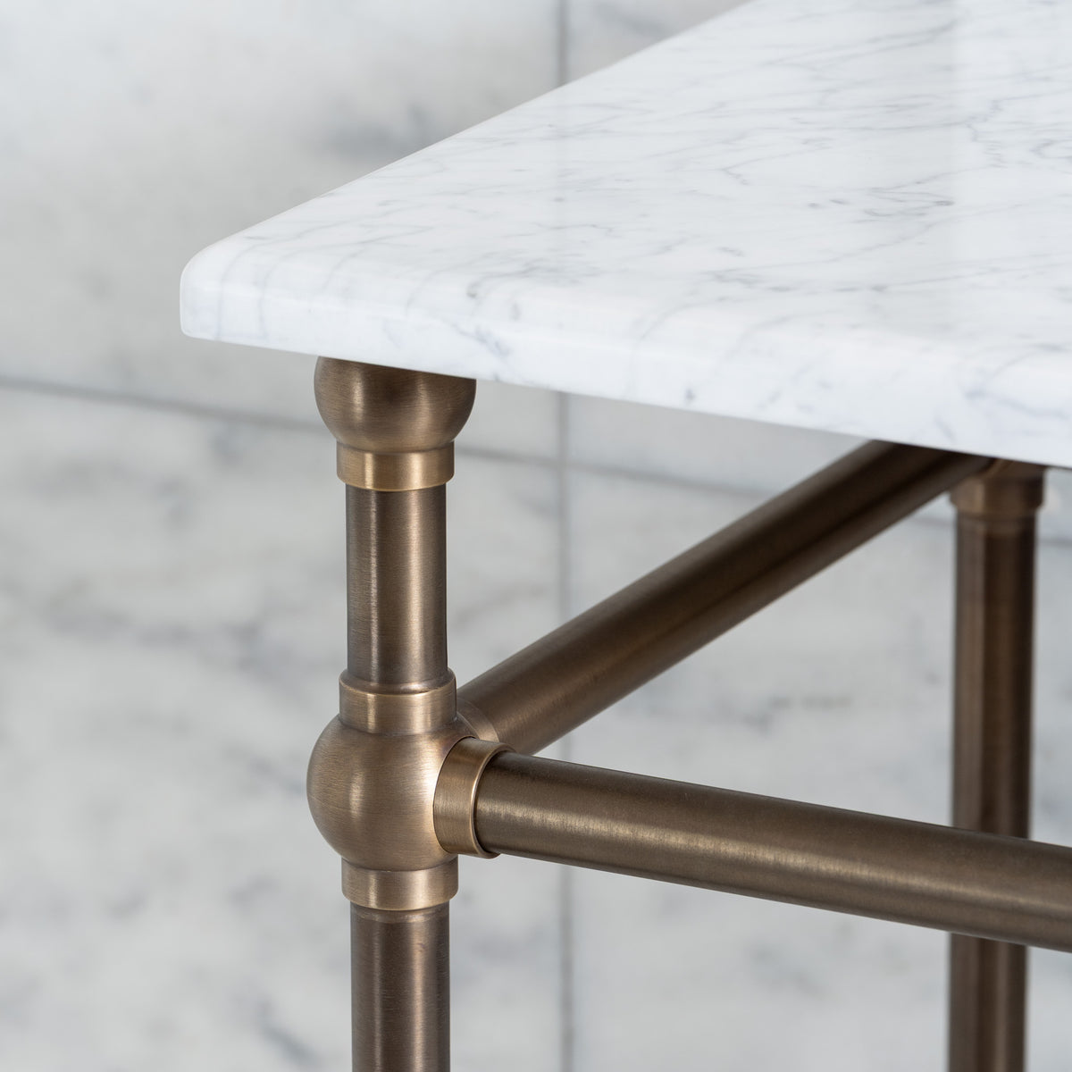 Regent Double Vanity Suite (Inc. Marble Top, Upstand & Basins) - Rutland London