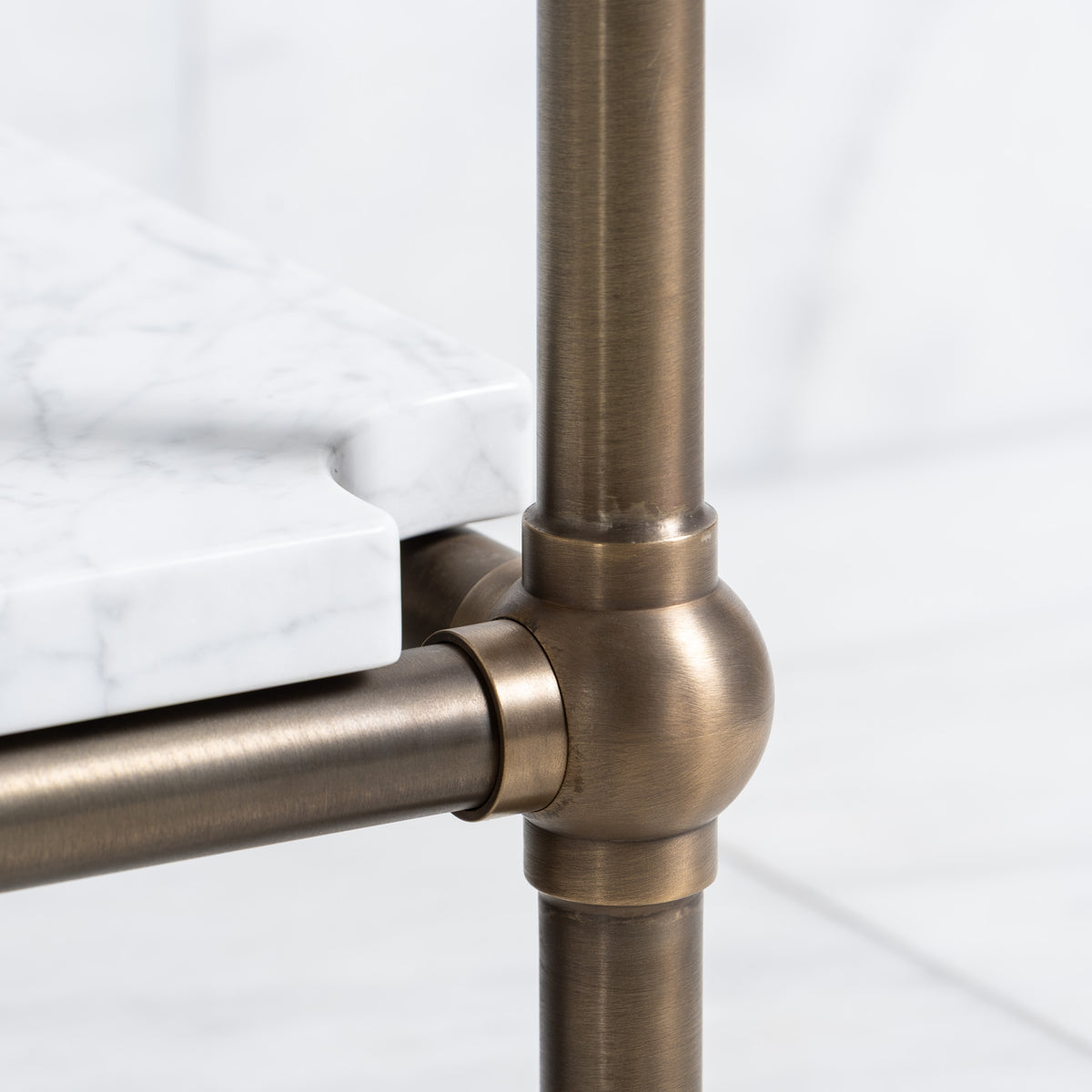 Ravenscourt Double Vanity Suite (Inc. Marble Top, Upstand, Shelf & Basins) - Rutland London