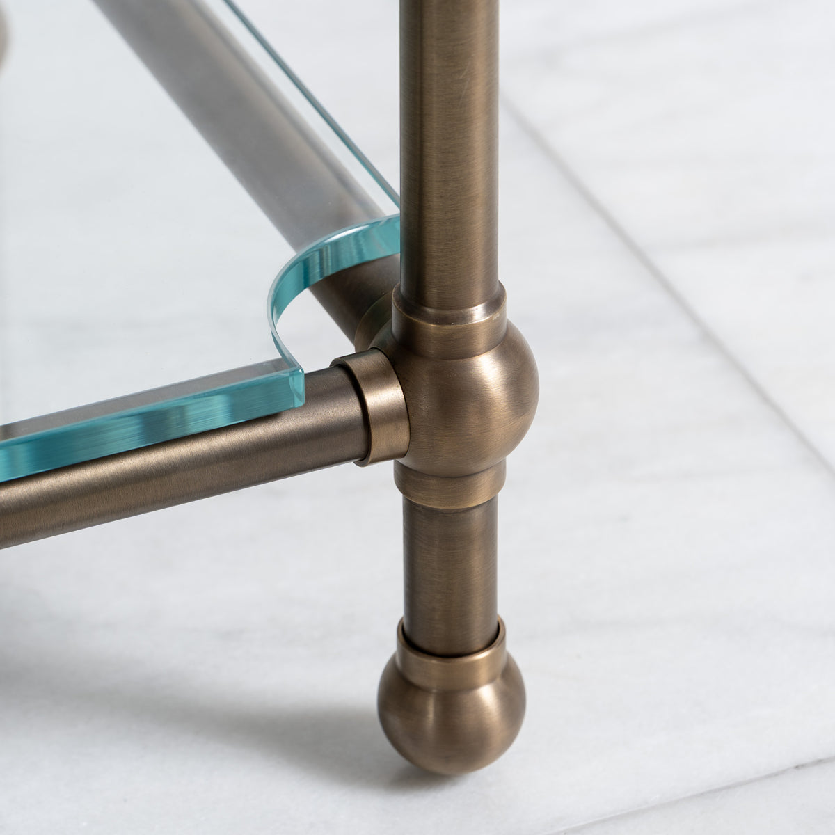 Colville Double Vanity Suite (Inc. Marble Top, Upstand, Glass Shelf & Basins) - Rutland London