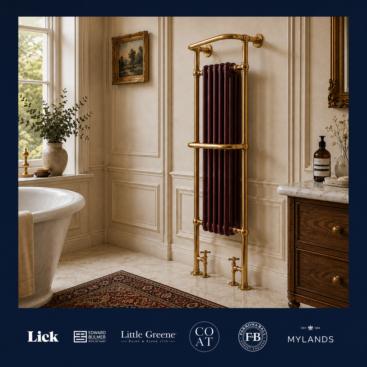 Berkeley Heated Towel Rail - Rutland London