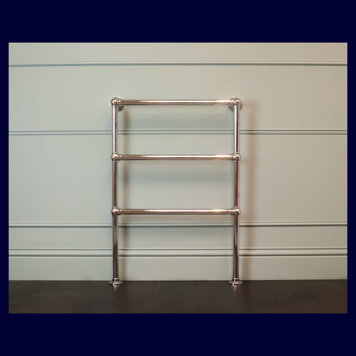 Ex-Display Belgrave Heated Towel Rail - 952 x 685 - Electric Only - Polished Chrome - Rutland London