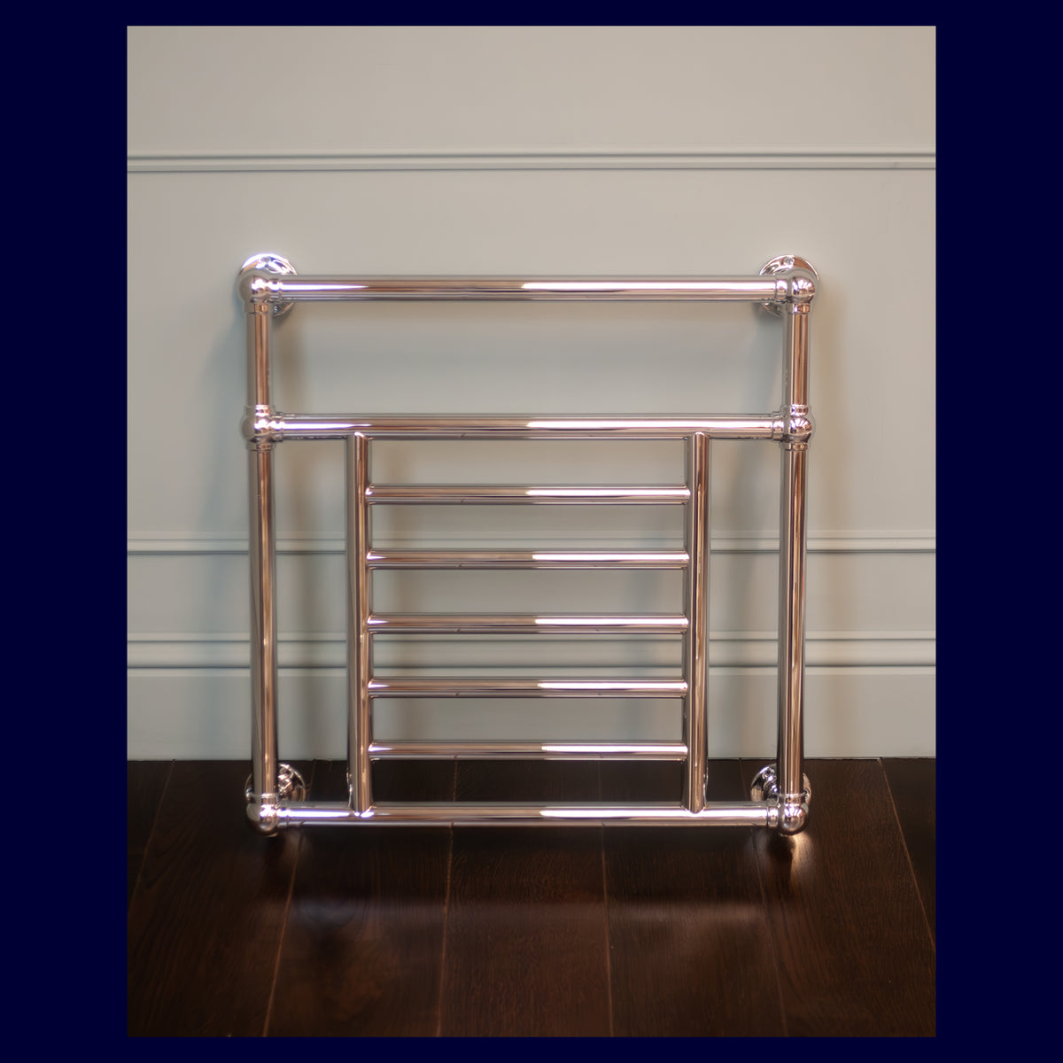 Ex-Display Harrington Heated Towel Rail - 685 x 685 - Central Heating Only - Polished Chrome - Rutland London