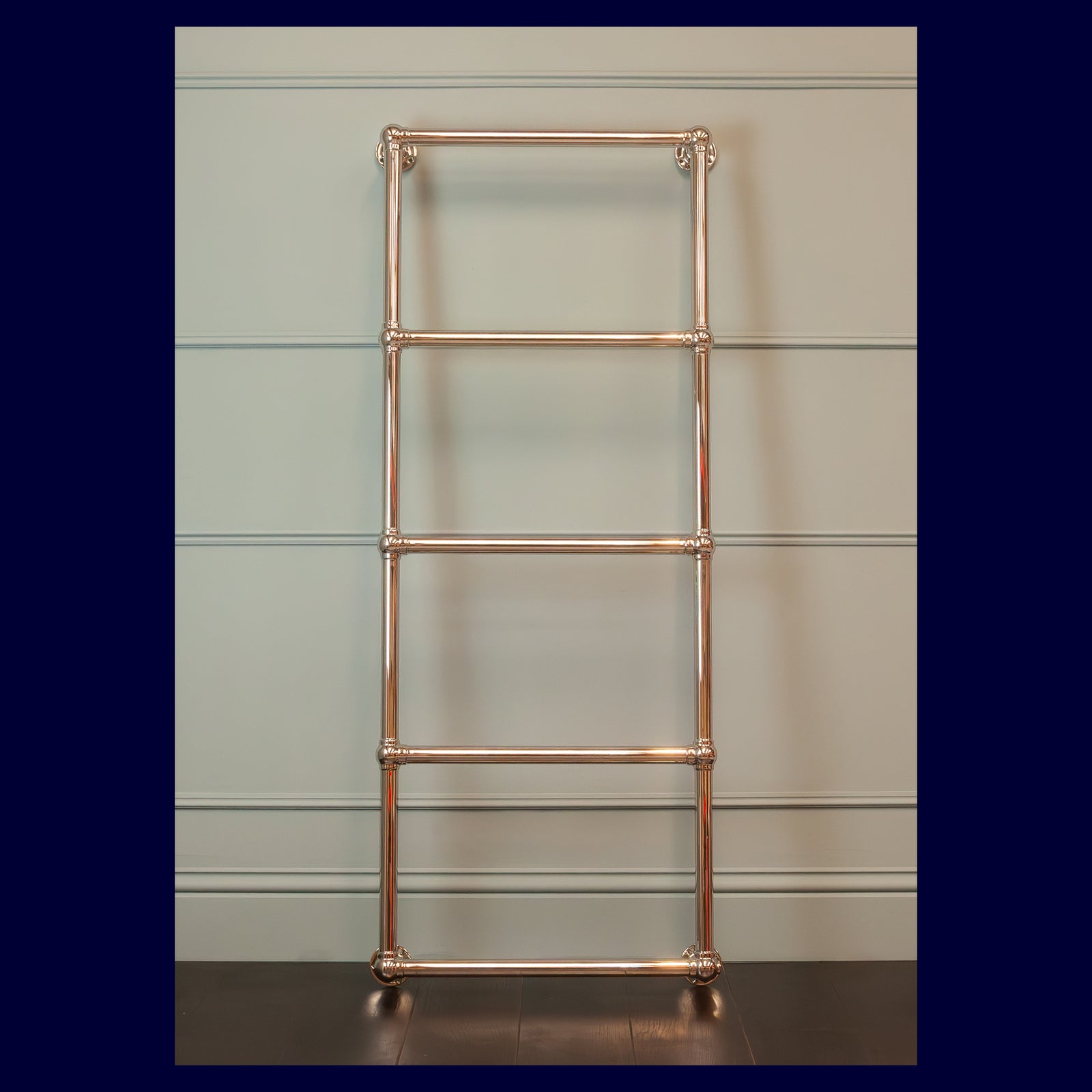 Ex-Display Chantry Heated Towel Rail - 1524 x 614 - Electric Only - Polished Nickel - Rutland London