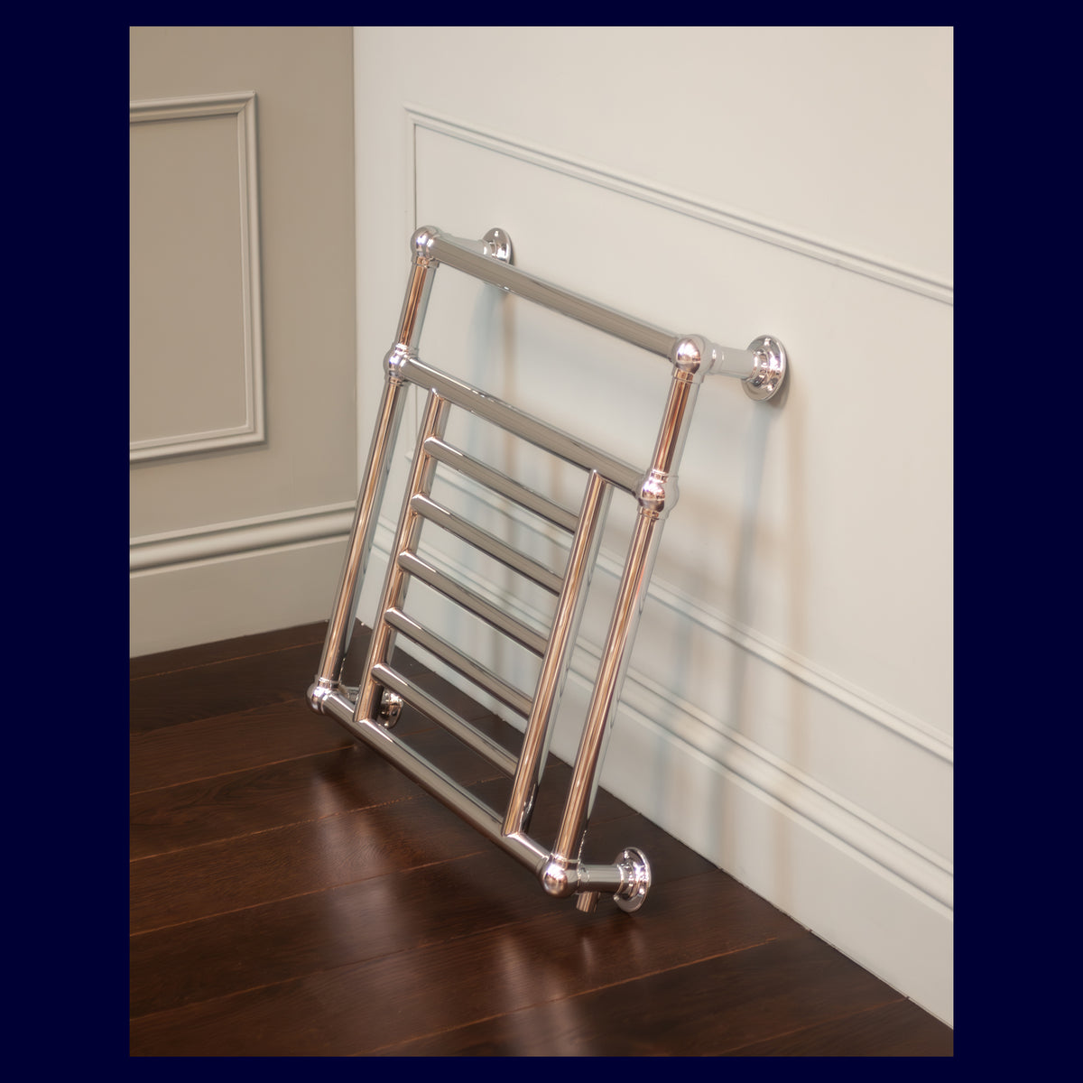 Ex-Display Harrington Heated Towel Rail - 685 x 685 - Central Heating Only - Polished Chrome - Rutland London