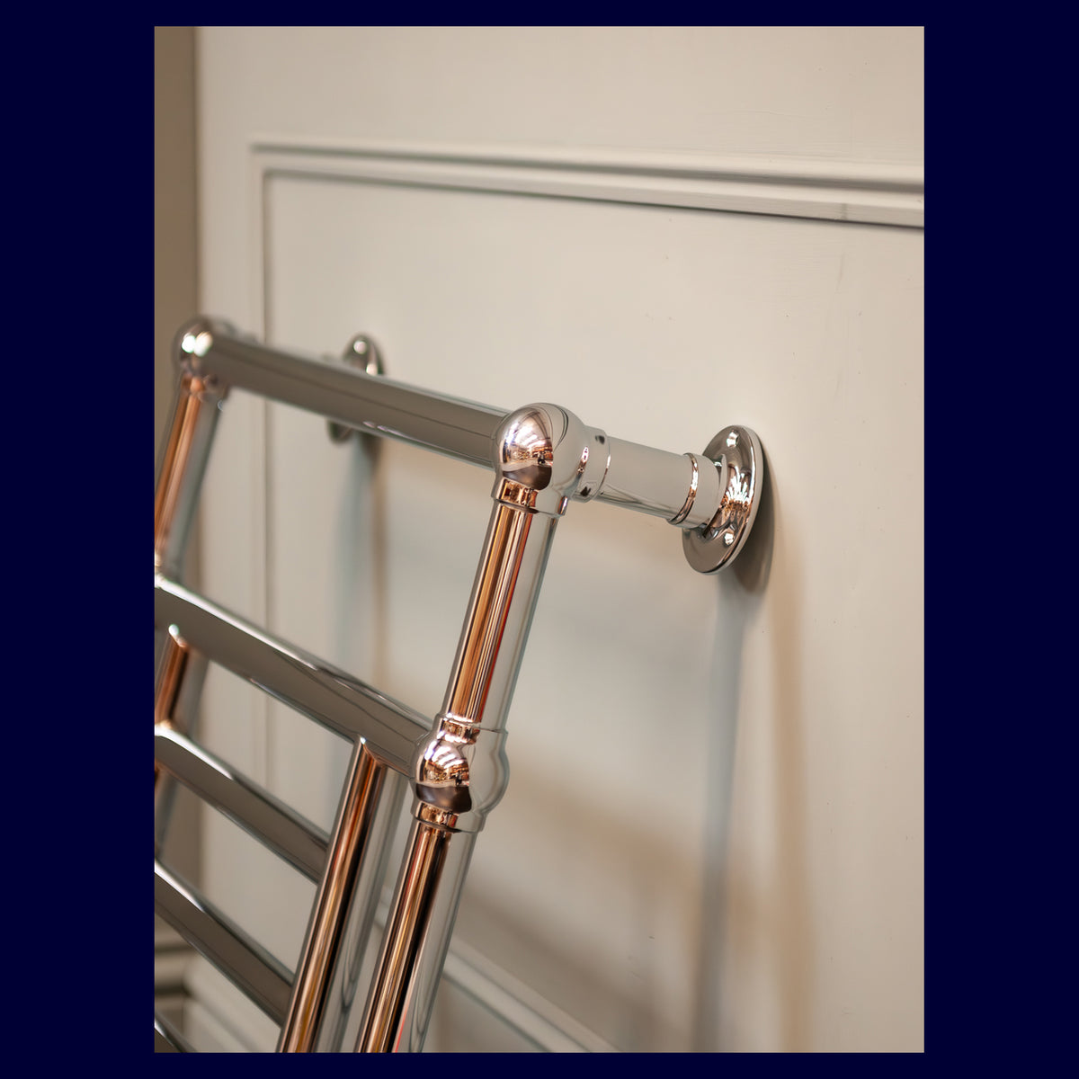 Ex-Display Harrington Heated Towel Rail - 685 x 685 - Central Heating Only - Polished Chrome - Rutland London