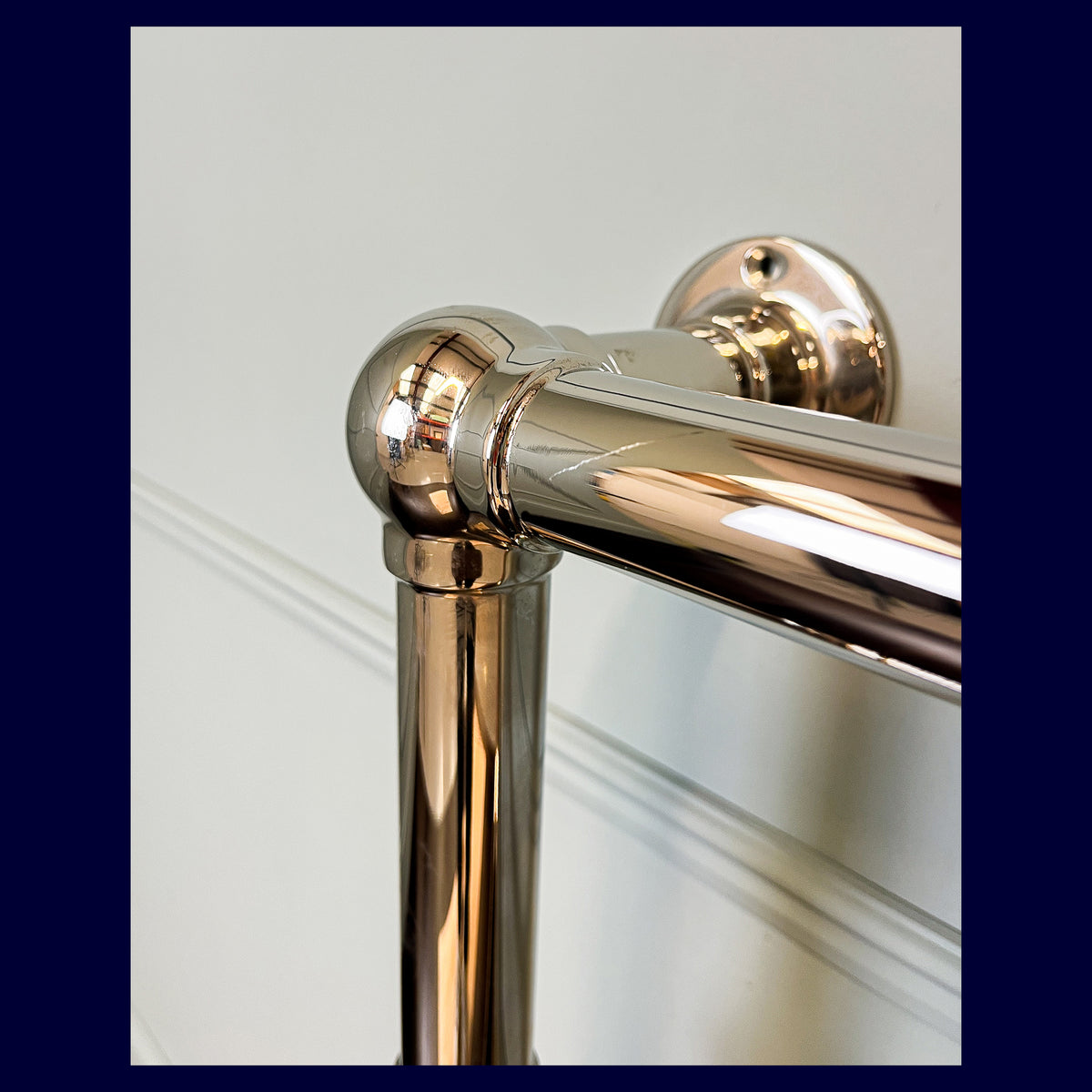 Ex-Display Hoxton Heated Towel Rail - 952 x 685 - Central Heating Only - Polished Chrome - Rutland London