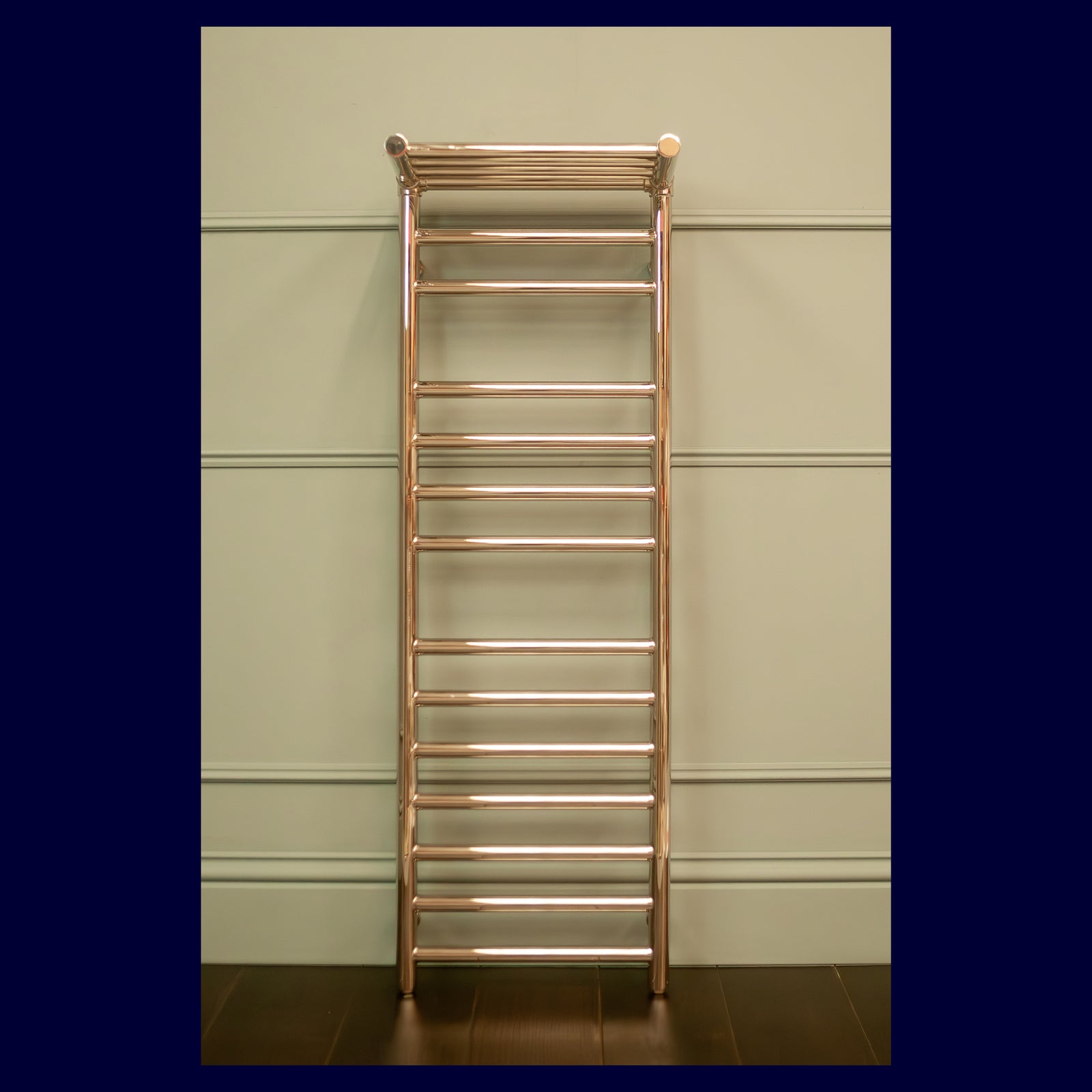 Ex-Display Millennium Heated Towel Rail - 1200 x 400 - Dual Fuel - Polished Nickel - Rutland London