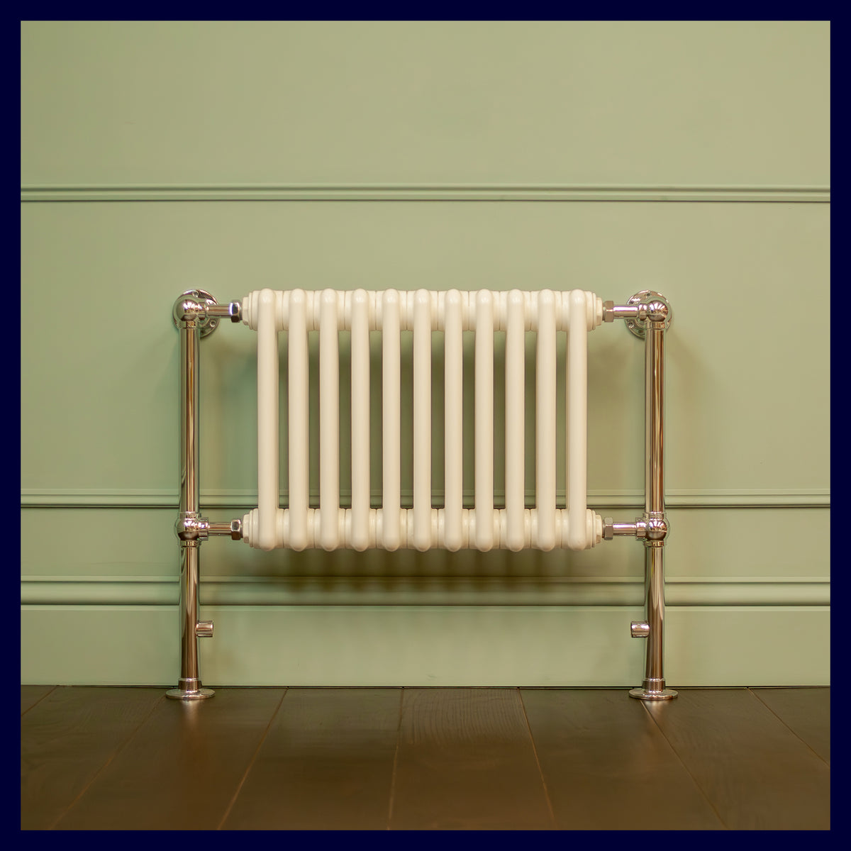 Ex-Display Kensington Column Radiator - 625 x 775 - Central Heating Only - Polished Chrome - Rutland London