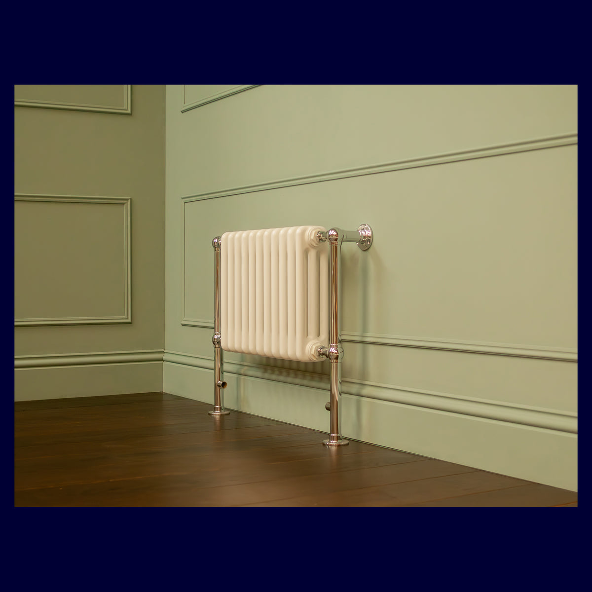 Ex-Display Kensington Column Radiator - 625 x 775 - Central Heating Only - Polished Chrome - Rutland London