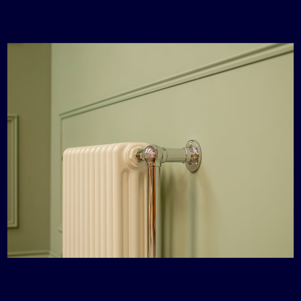 Ex-Display Kensington Column Radiator - 625 x 775 - Central Heating Only - Polished Chrome - Rutland London