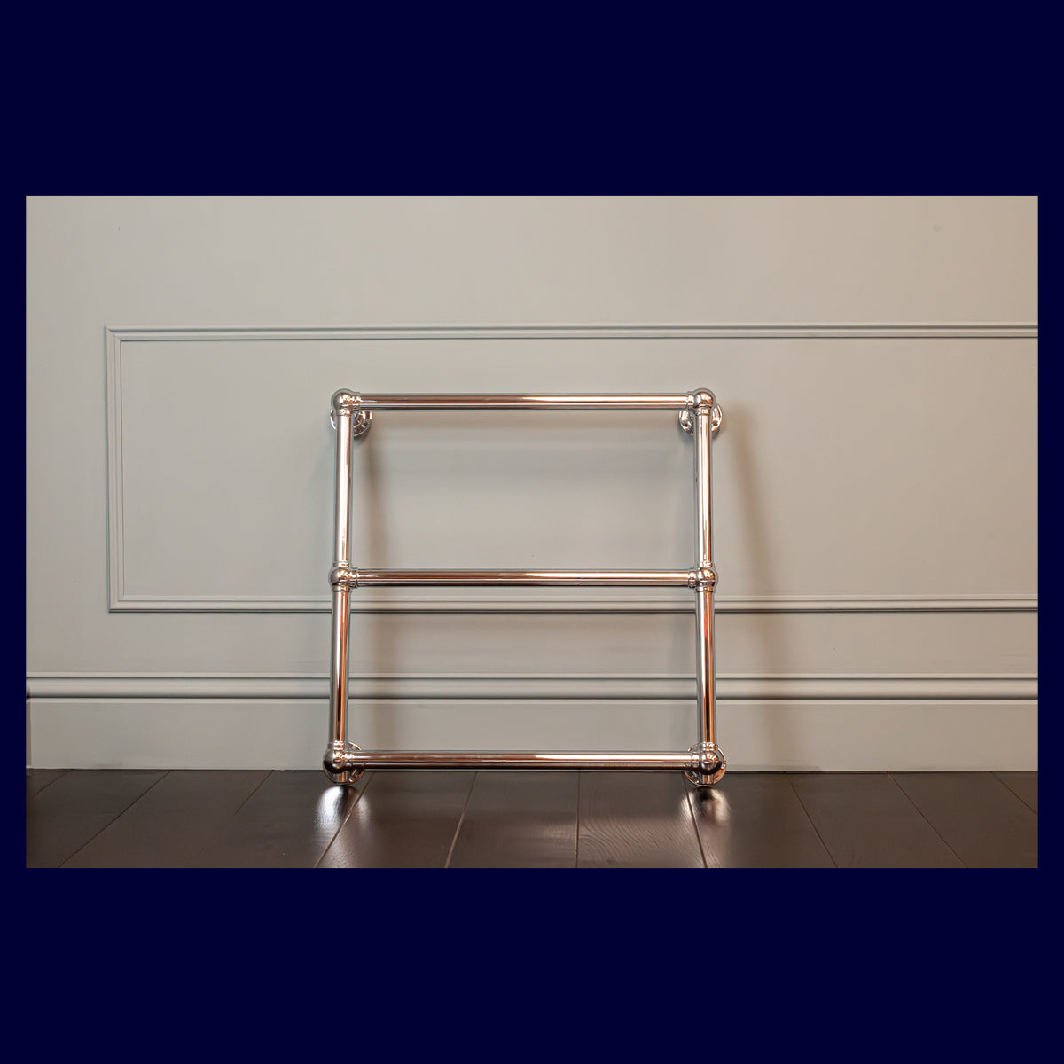 Ex-Display Chantry Heated Towel Rail - 685 x 685 - Central Heating Only - Polished Chrome - Rutland London