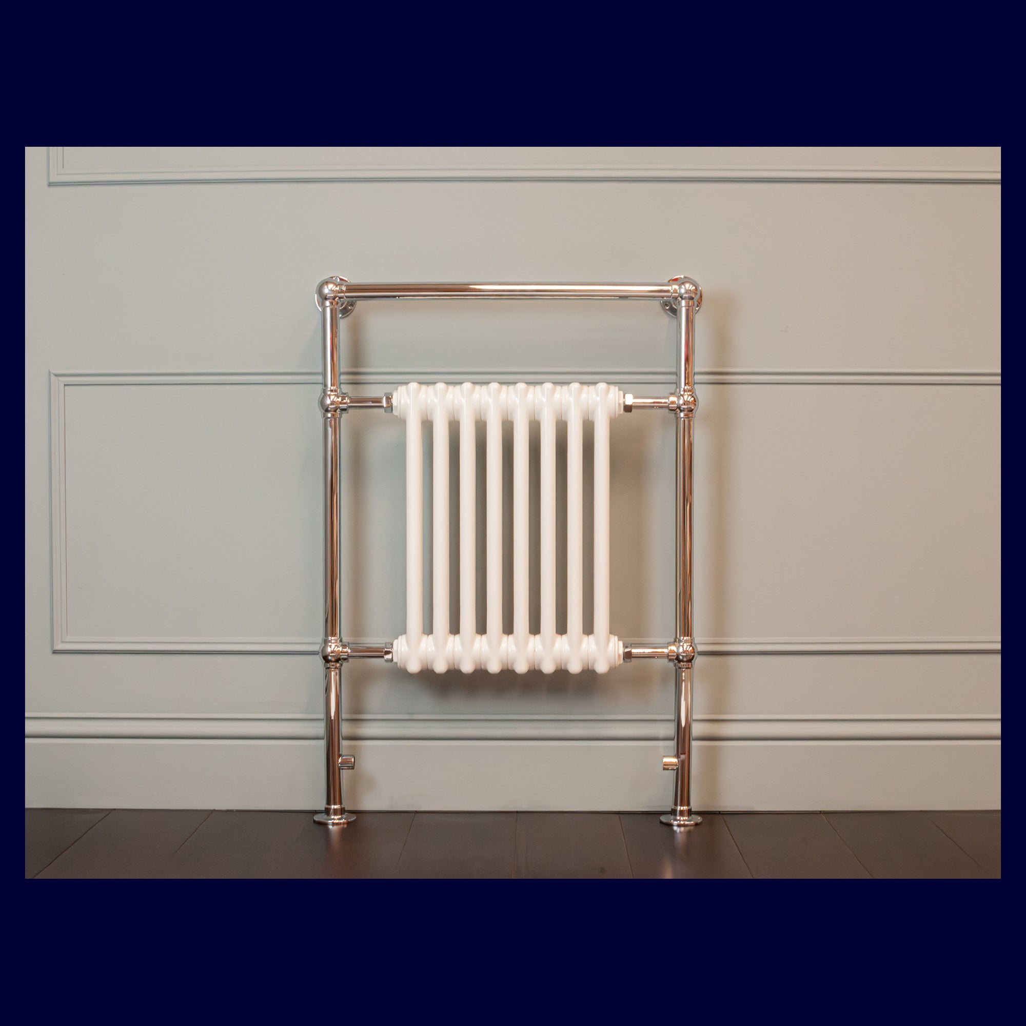 Ex-Display Lonsdale Heated Towel Rail - 952 x 685 - Central Heating Only - Polished Chrome - Rutland London