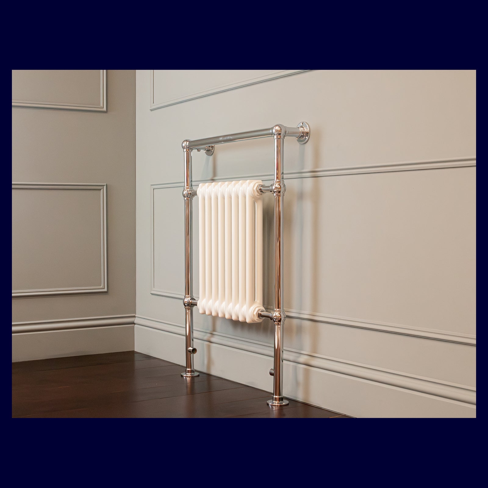 Ex-Display Lonsdale Heated Towel Rail - 952 x 685 - Central Heating Only - Polished Chrome - Rutland London