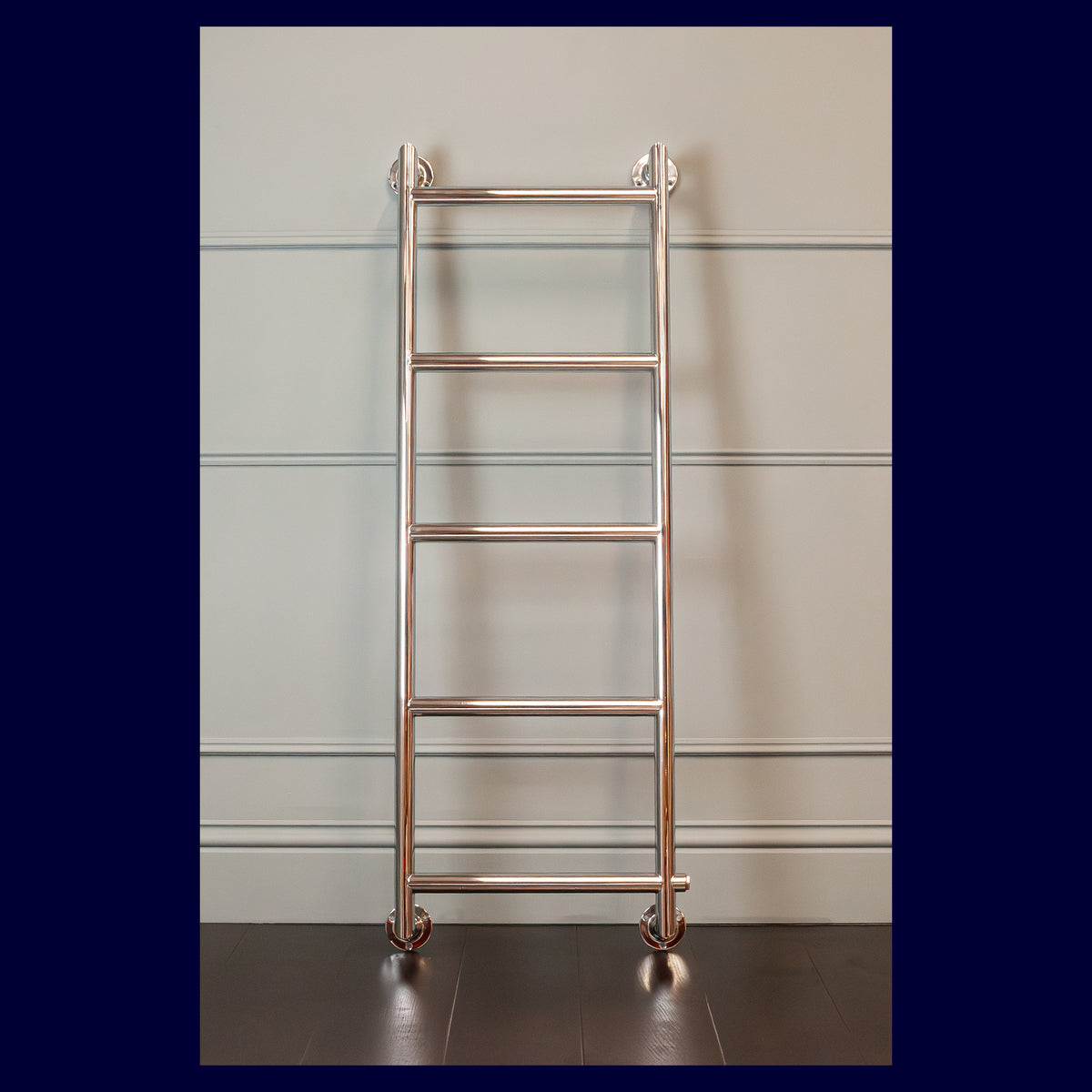 Ex-Display Fitzroy Heated Towel Rail - 1292 x 475 - Electric Only - Polished Chrome - Rutland London