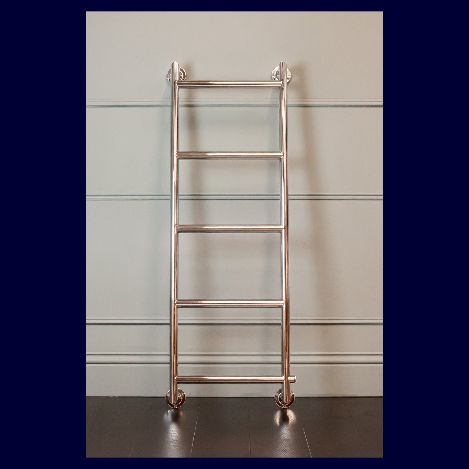 Ex-Display Fitzroy Heated Towel Rail - 1292 x 475 - Electric Only - Polished Chrome - Rutland London
