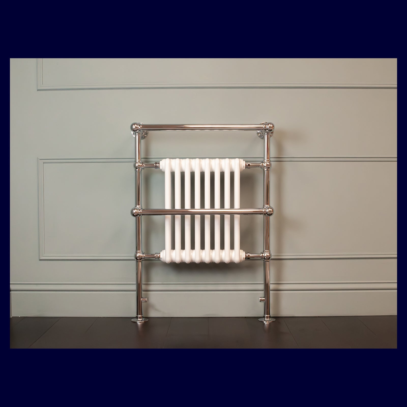 Ex-Display Albert Heated Towel Rail - 956 x 693 - Central Heating Only - Polished Chrome - Rutland London