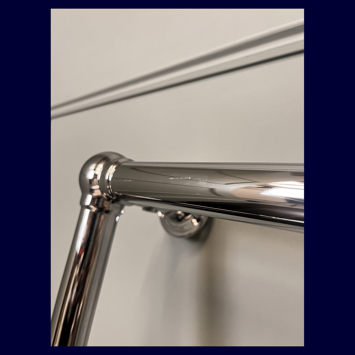 Ex-Display Chantry Heated Towel Rail - 685 x 685 - Central Heating Only - Polished Chrome - Rutland London