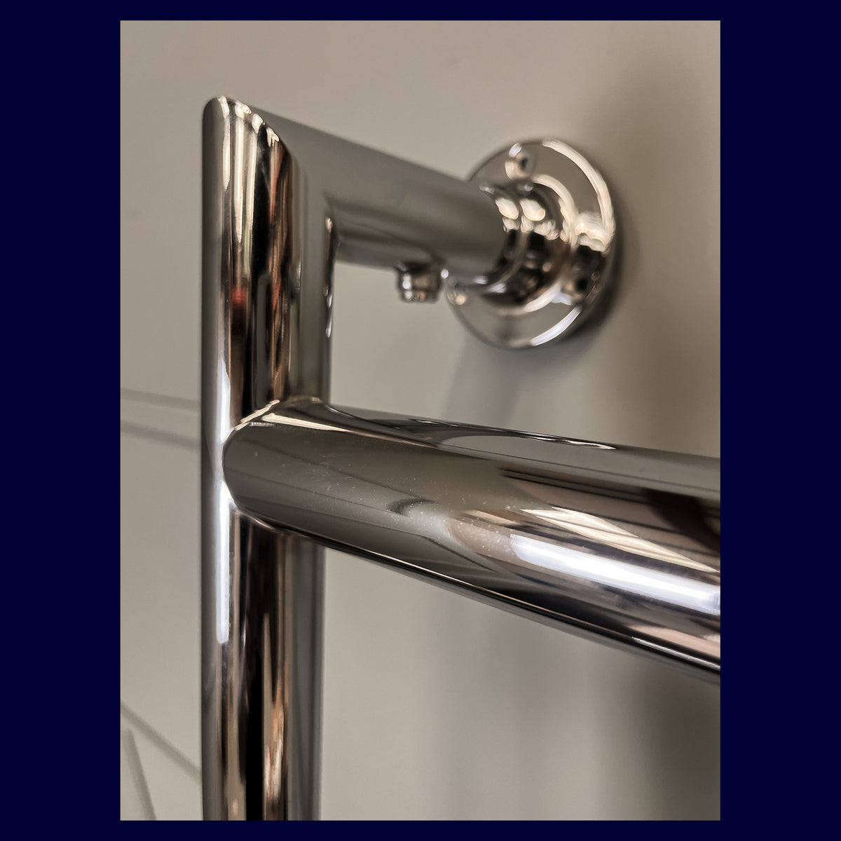 Ex-Display Fitzroy Heated Towel Rail - 1292 x 475 - Electric Only - Polished Chrome - Rutland London