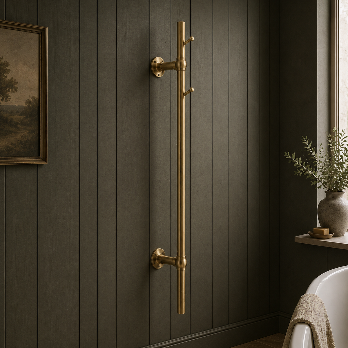 Cubitt Concealed Hot Tree Heated Towel Rail - Rutland London