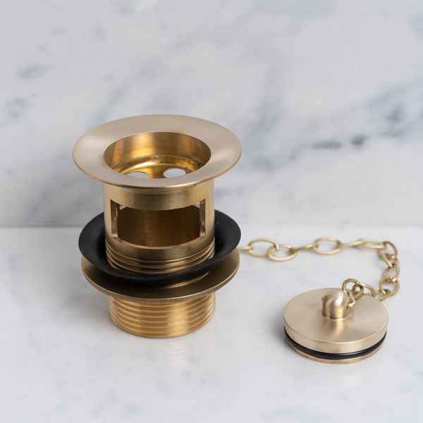 Granville Slotted Basin Waste, Plug & Chain - Rutland London