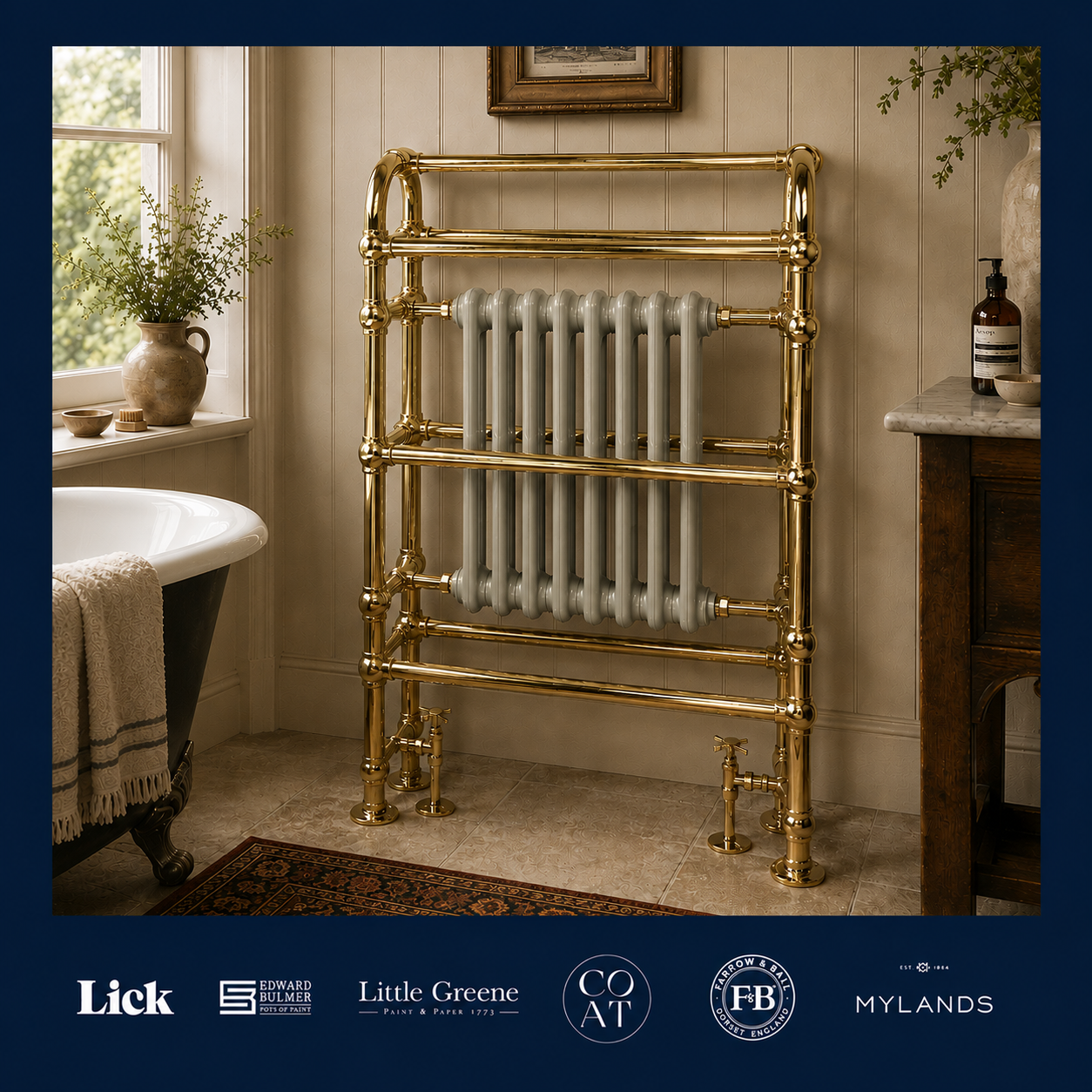 Grosvenor Heated Towel Rail - Rutland London
