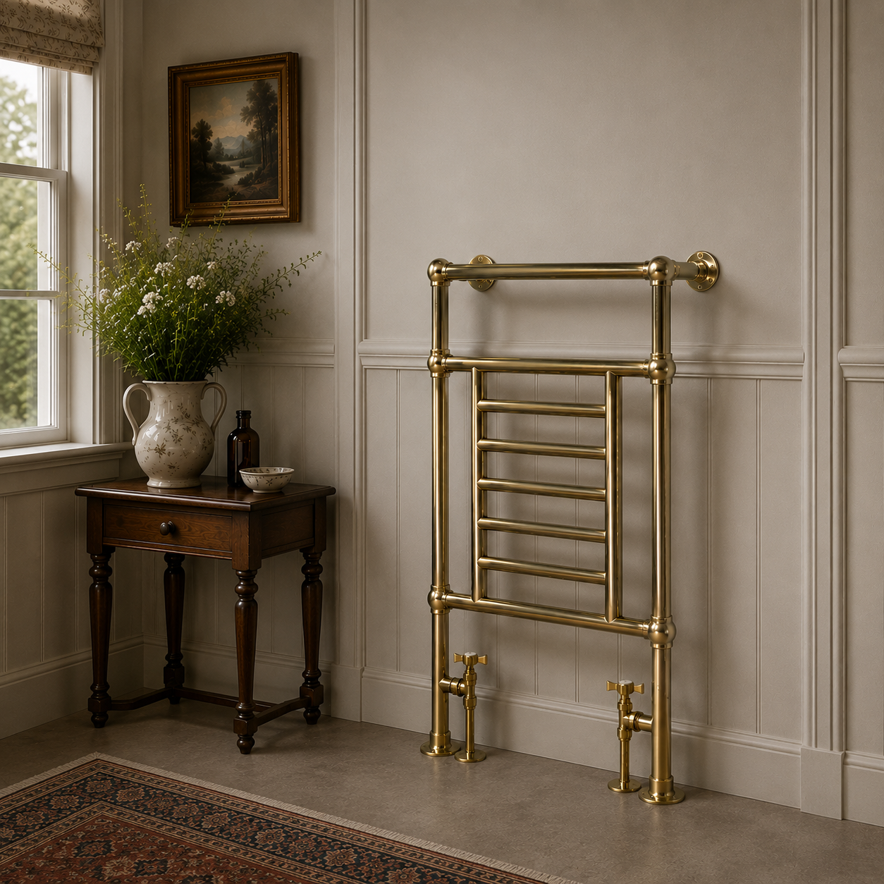 Harrington Heated Towel Rail - Rutland London 