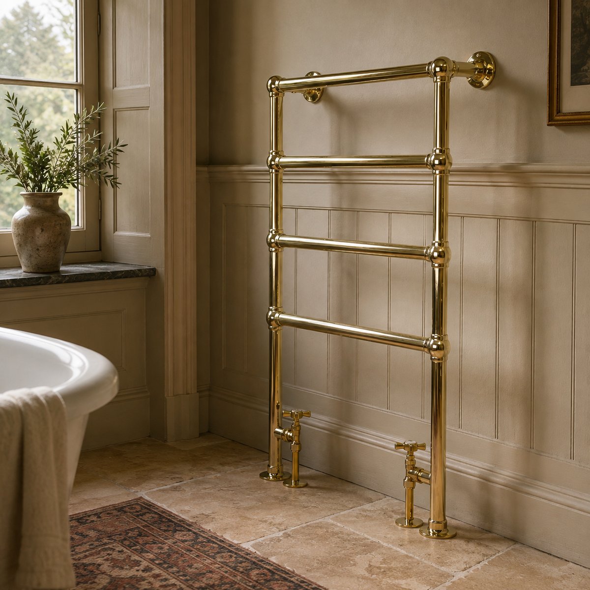 Hoxton Heated Towel Rail - Rutland London