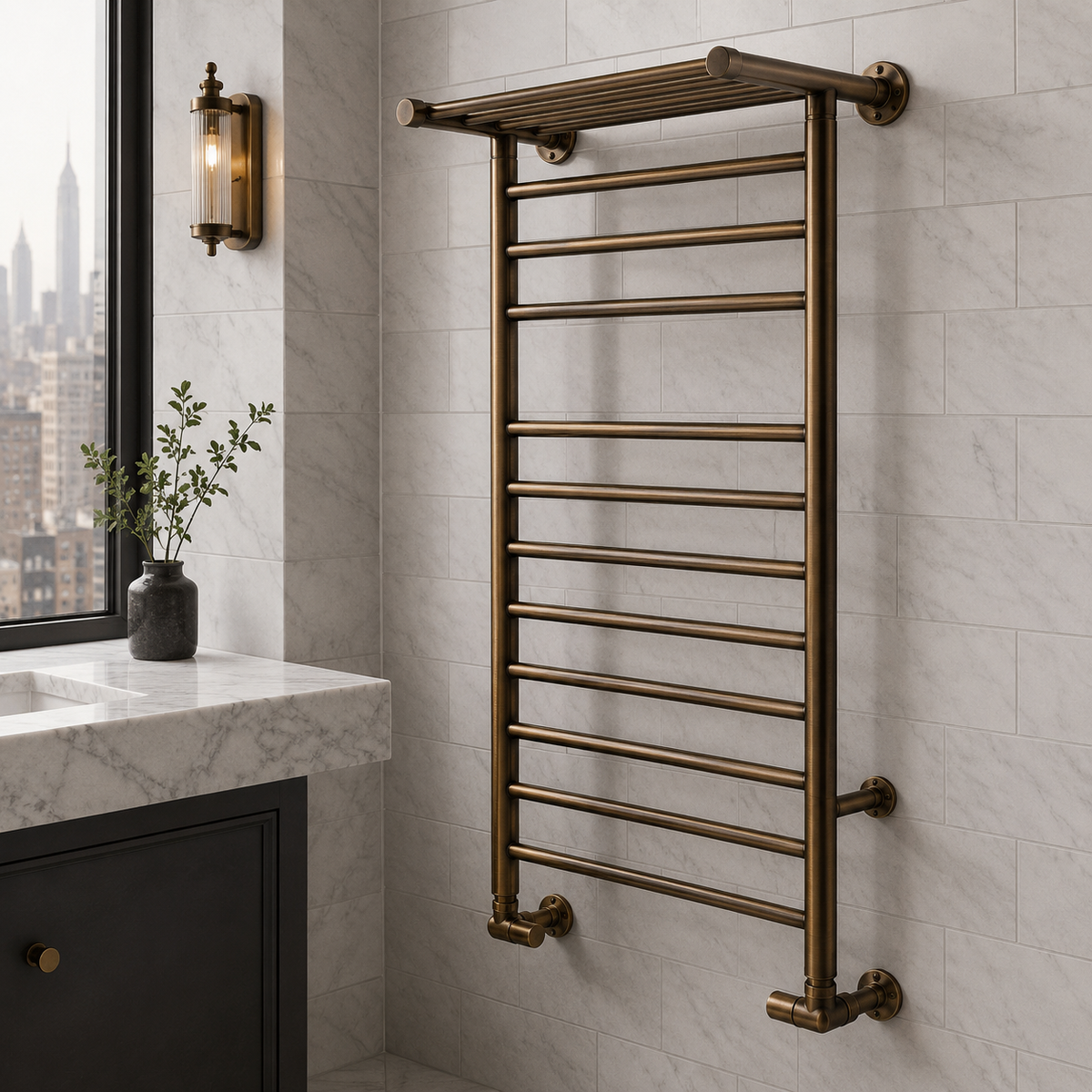 Millennium Heated Towel Rail - Rutland London