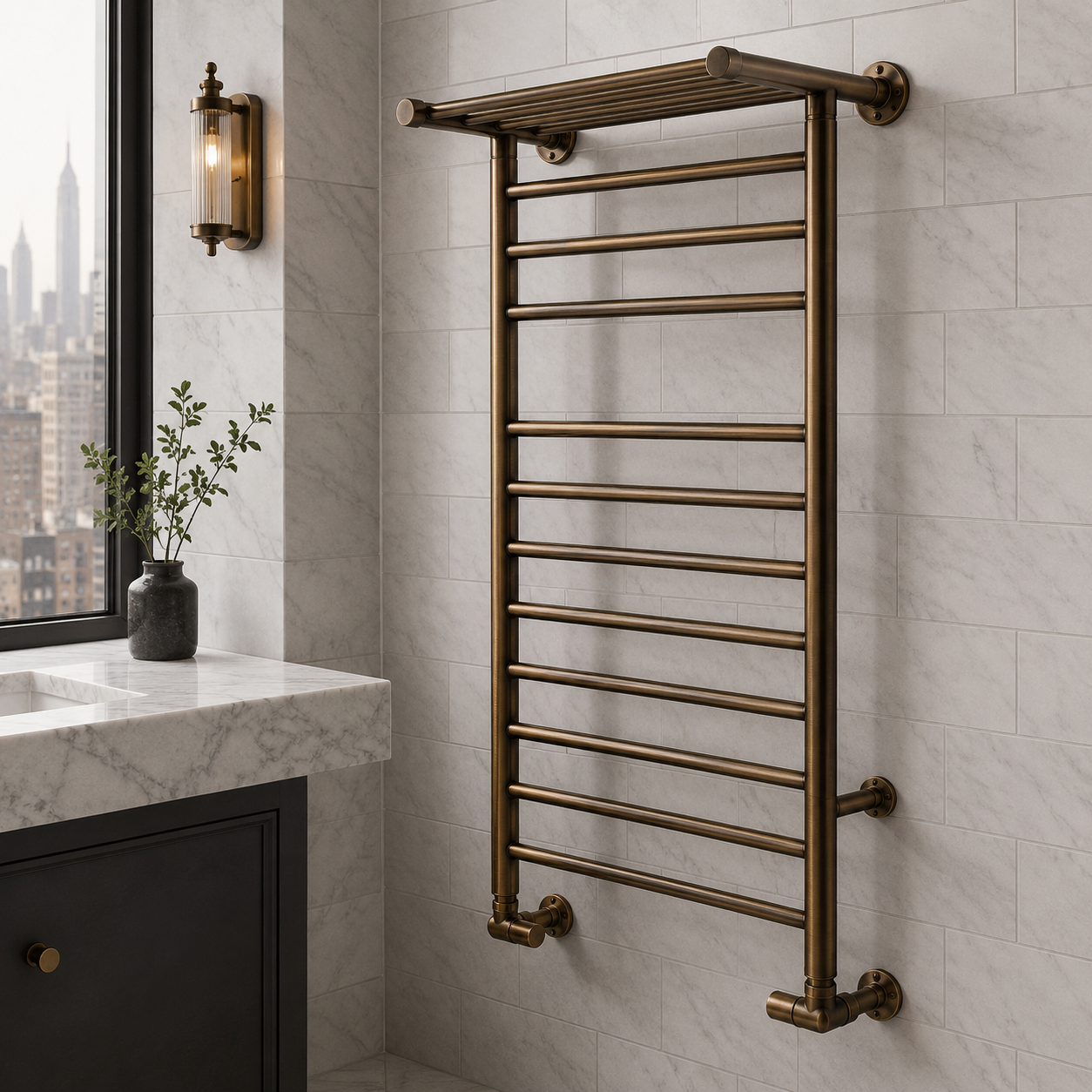Millennium Heated Towel Rail - Rutland London