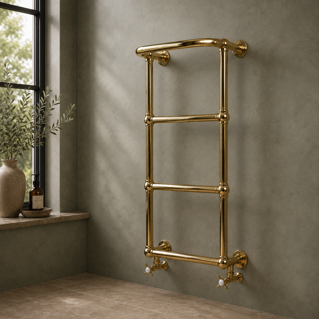 Montagu Heated Towel Rail - Rutland London