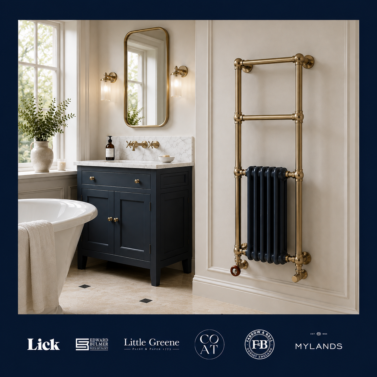 Parker Heated Towel Rail - Rutland London
