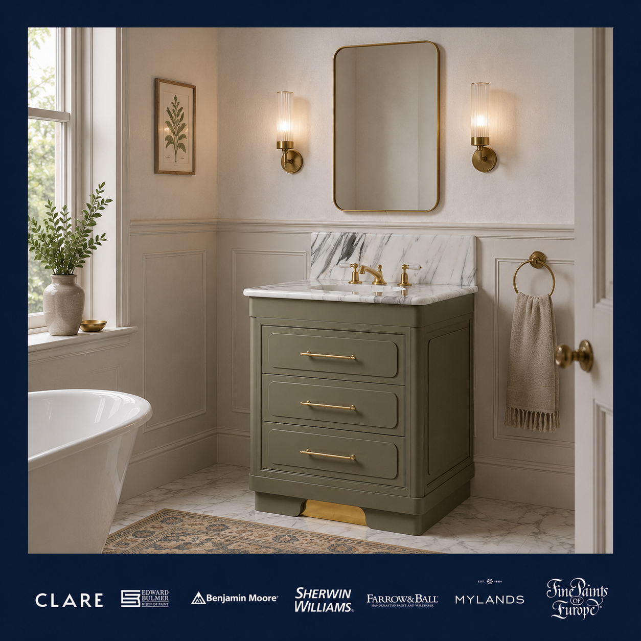 Providence Vanity Suite (Inc. Marble Top, Upstand & Basin) - Rutland London