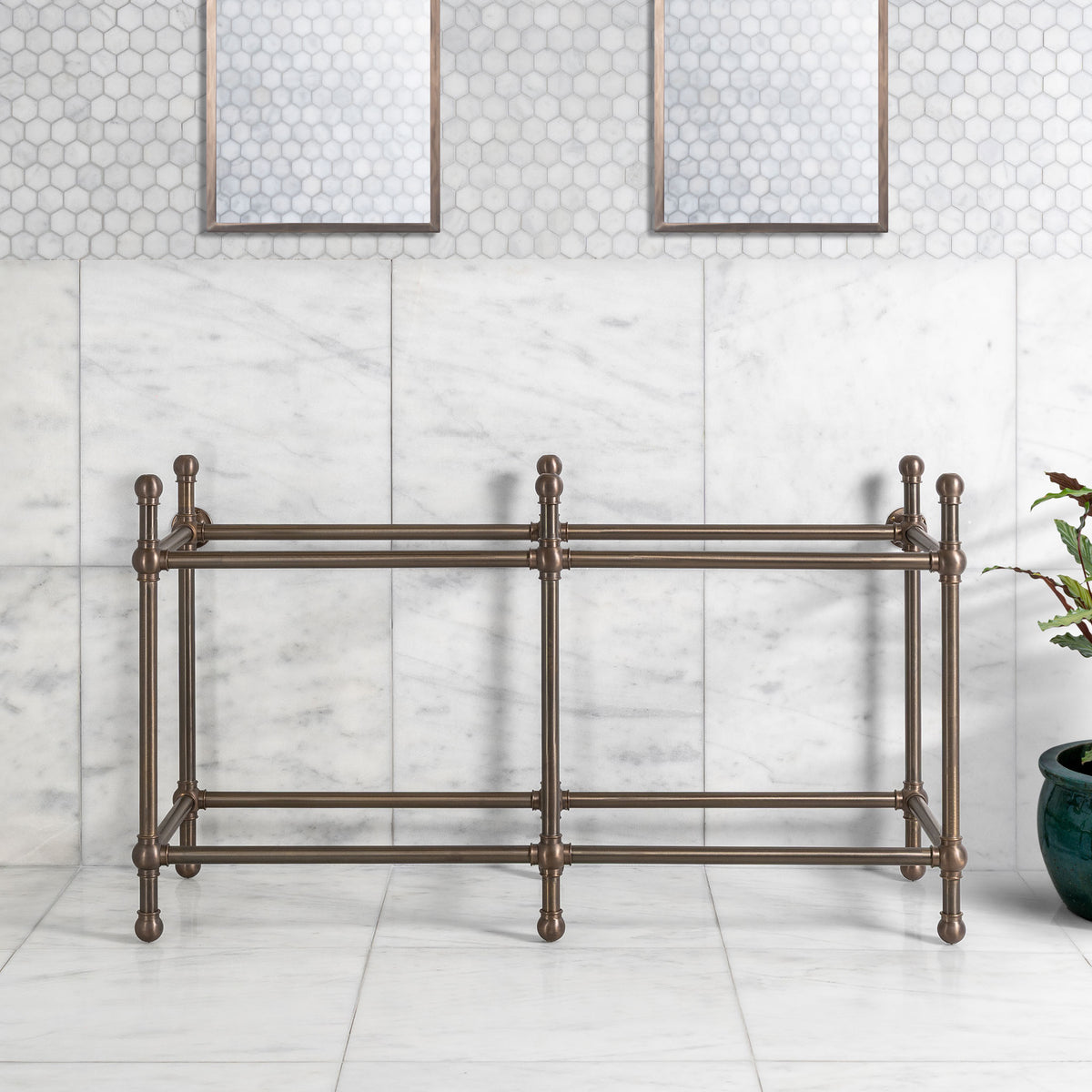 Lloyd Double Vanity Stand (Stand Only - No Top, Upstand or Basins) - Rutland London