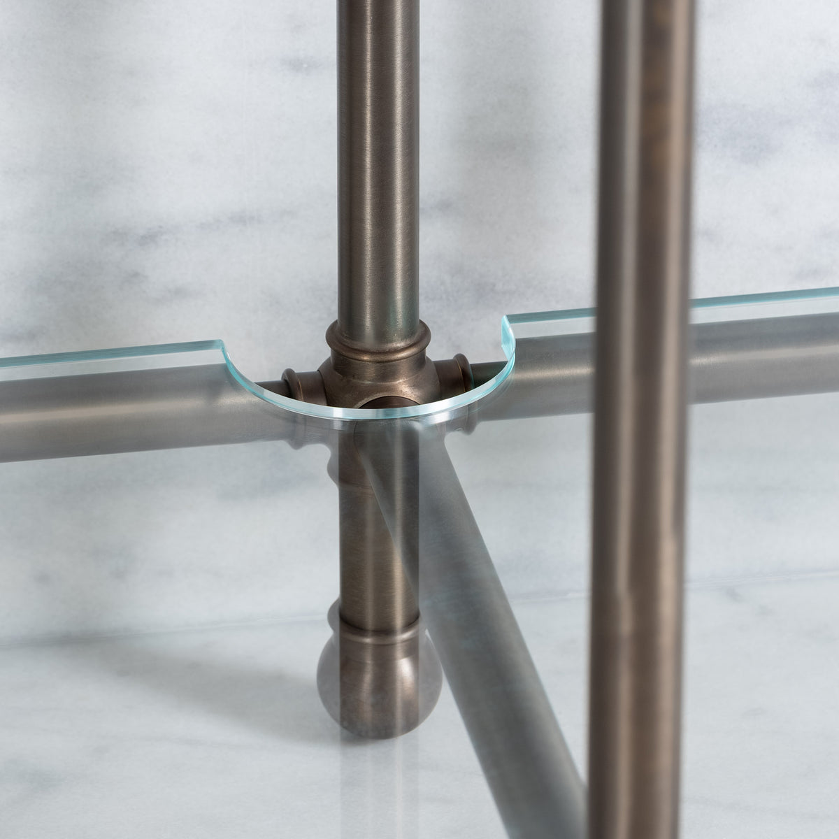 Coleridge Double Vanity Suite (Inc. Marble Top, Upstand, Glass Shelf & Basins) - Rutland London