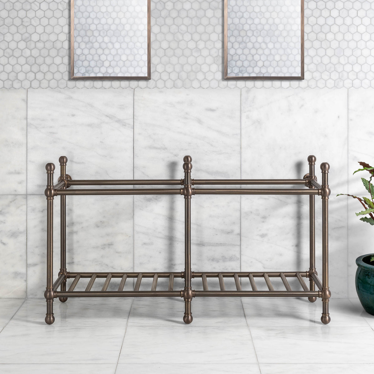 Cadogan Double Vanity Stand (Stand Only - No Top, Upstand or Basins) - Rutland London