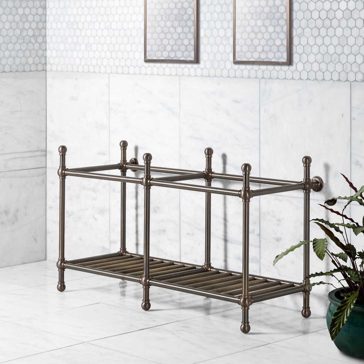 Cadogan Double Vanity Stand (Stand Only - No Top, Upstand or Basins) - Rutland London