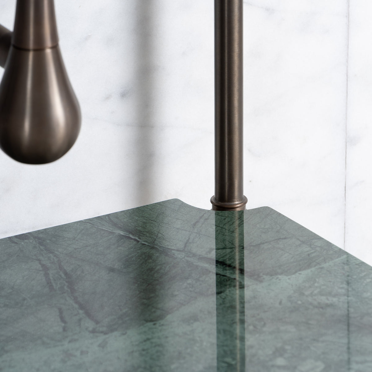 Nevern Double Vanity Suite (Inc. Marble Top, Upstand, Shelf & Basins) - Rutland London