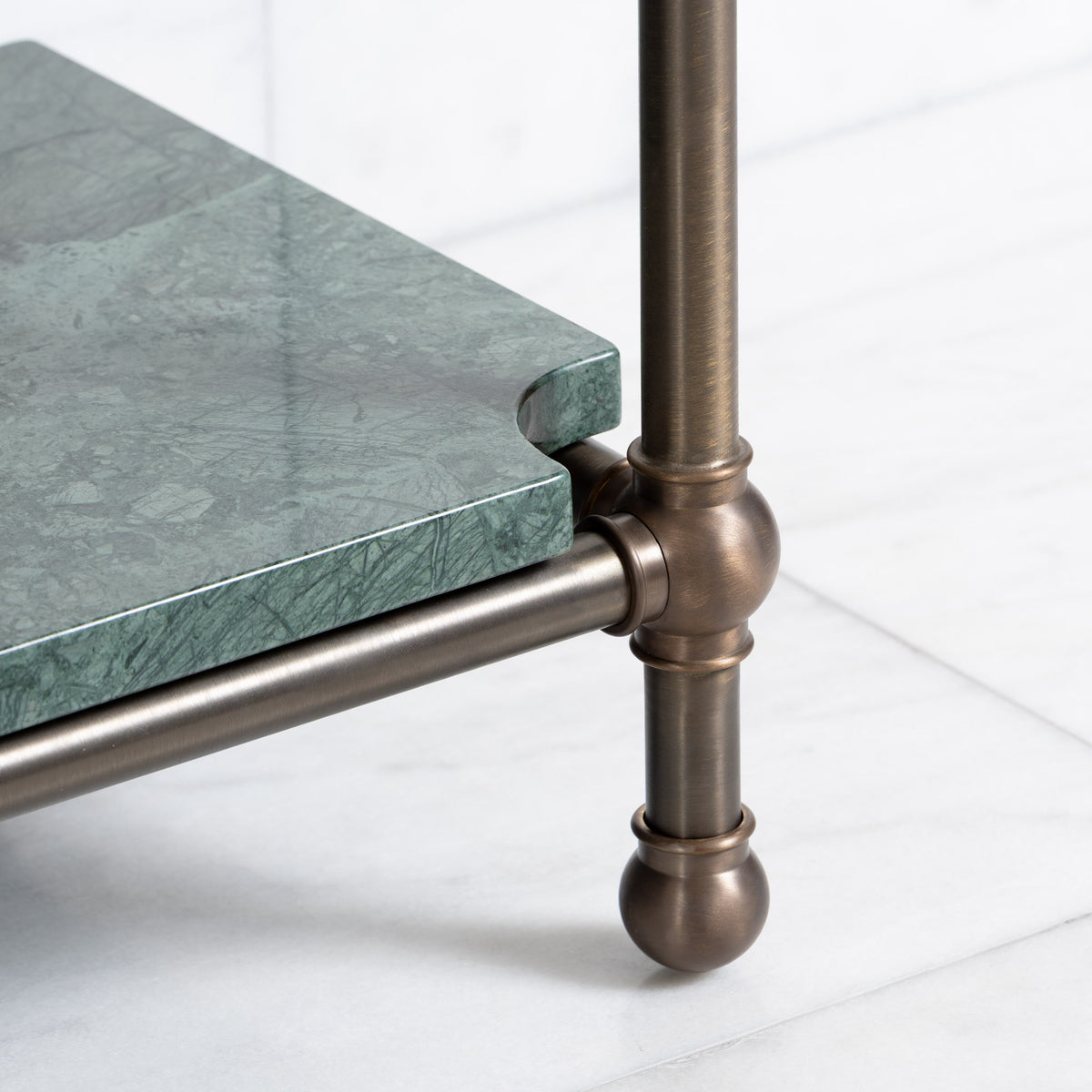 Nevern Double Vanity Suite (Inc. Marble Top, Upstand, Shelf & Basins) - Rutland London