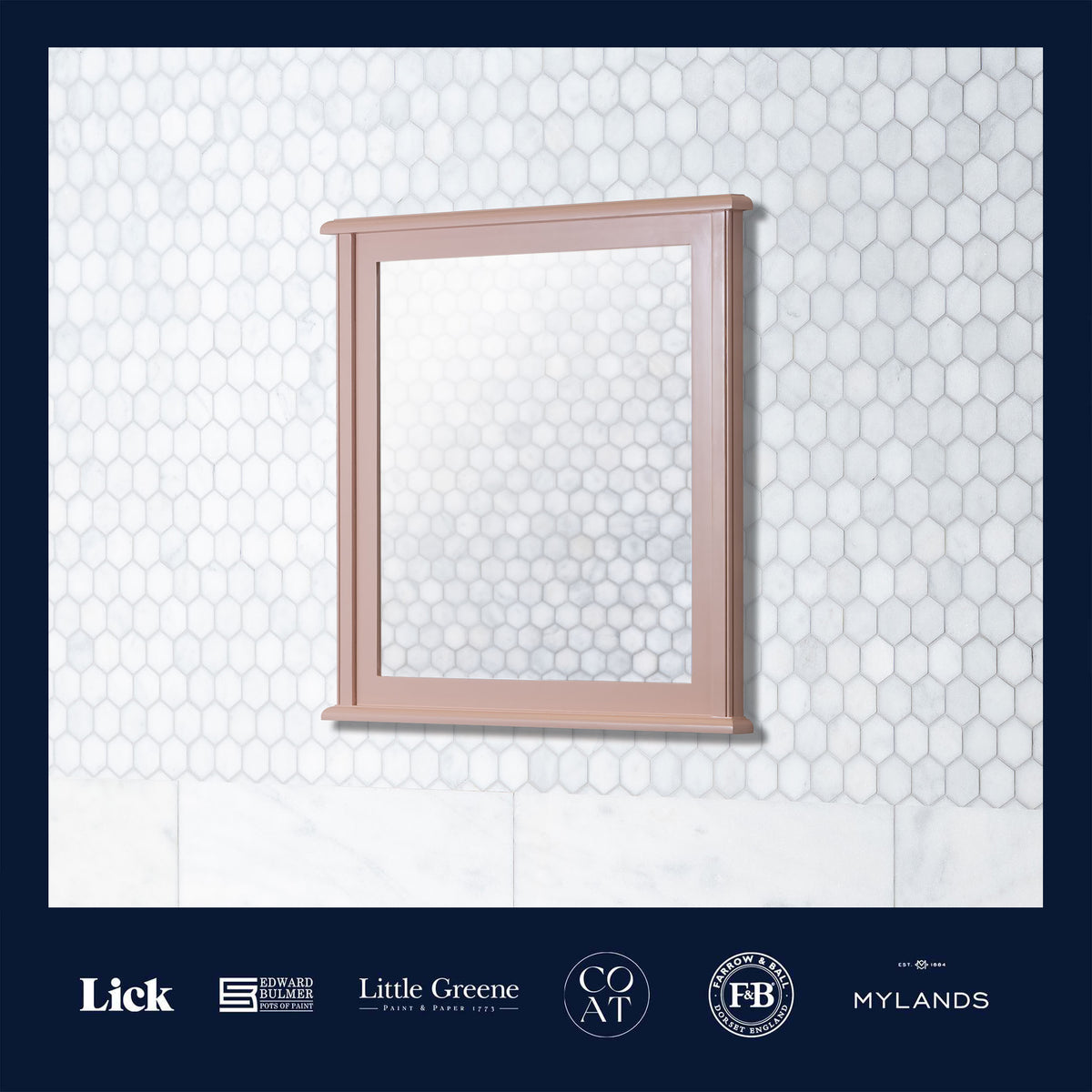 Repton Painted Bathroom Mirror