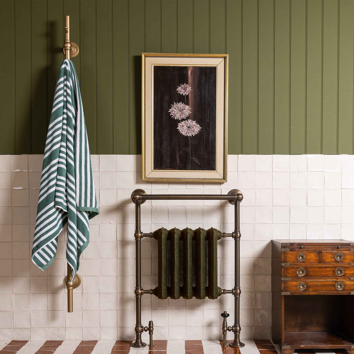 Porchester Concealed Hot Tree Heated Towel Rail - Rutland London